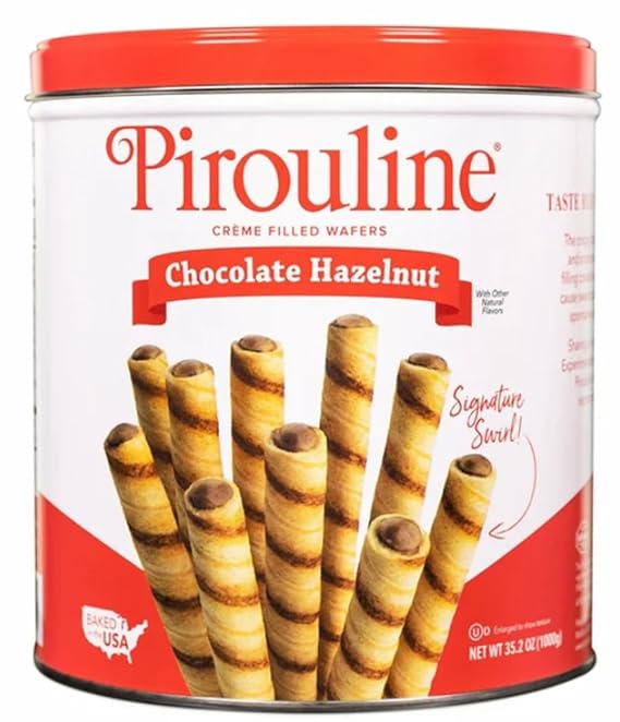 Pirouline Creme Filled Chocolate Hazelnut Wafers | Kosher | Made In America | 35.2 oz.