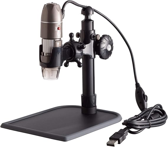 AmScope UBW500X0200M Digital 2MP USB Microscope, 500X Magnification, 4X