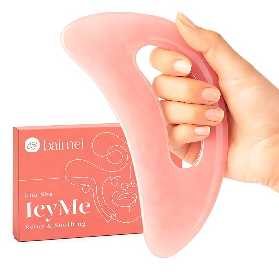 BAIMEI IcyMe Resin Body Gua Sha Tool for Skin Care,Large Easy-Grip & Smooth