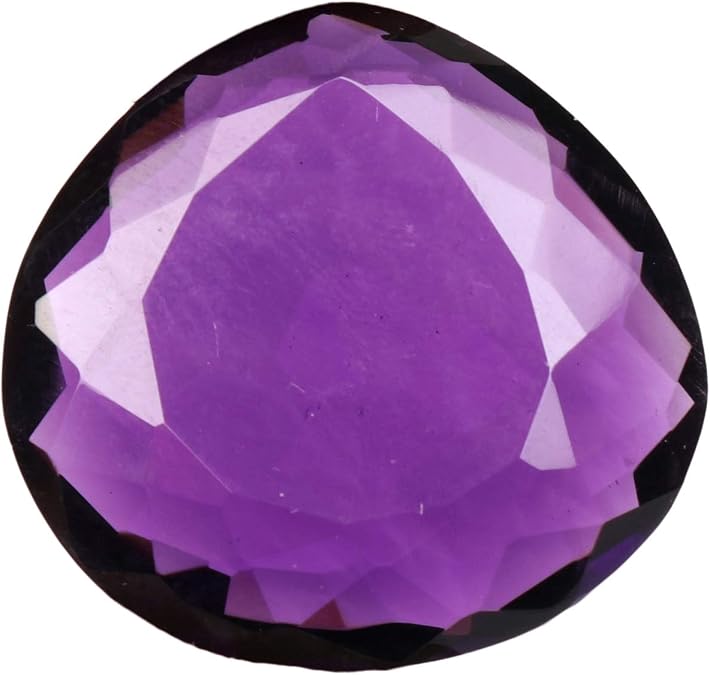 Real-Gems 35.55 Ct Violet Amethyst Pear Shaped With Quality Assurance