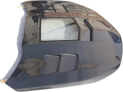 OEM Style SS Clear Vent Carbon Fiber Hood Bonnet Auto Parts Compatible for Chevrolet CamaroCarbon Fiber 1