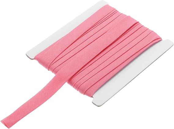 MECCANIXITY 1/2 Inch Double Fold Bias Tape Continuous Bulk Cotton Bias Tape for Sewing Seaming Quilting Hemming Binding Crafts (Bright Red 6 Yards)
