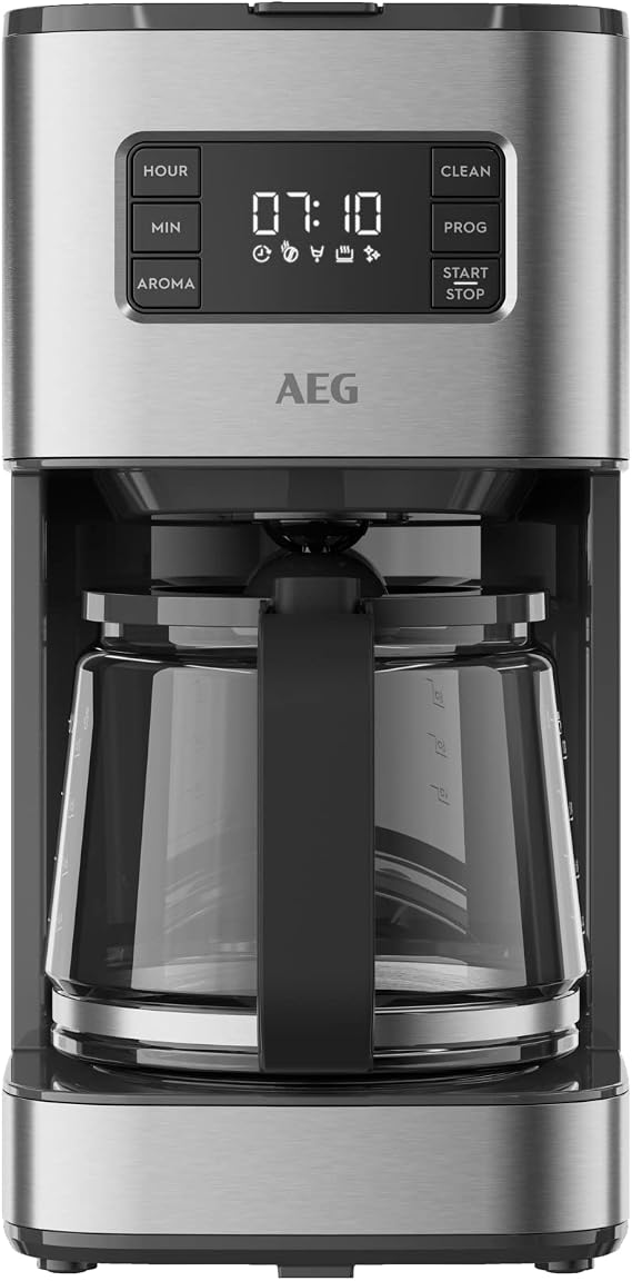 AEG Coffee machine CM5-1-6ST Deli 5/1.25 l/programmable timer/keep warm function/safety shutdown/water level indicator/ideal dosing quantity/anti-drip function /