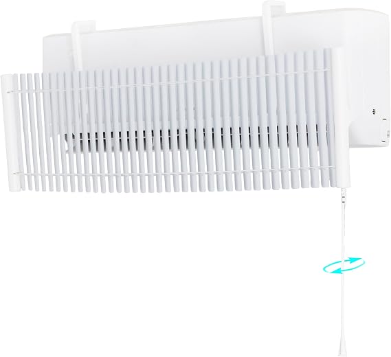 Adjustable AC Air Flow Deflector, Air Conditioner Deflector, Mini Split Vent Deflector, Anti-Direct Blowing Shield for Wall-Mounted Air Conditioners (Louver, Louver)