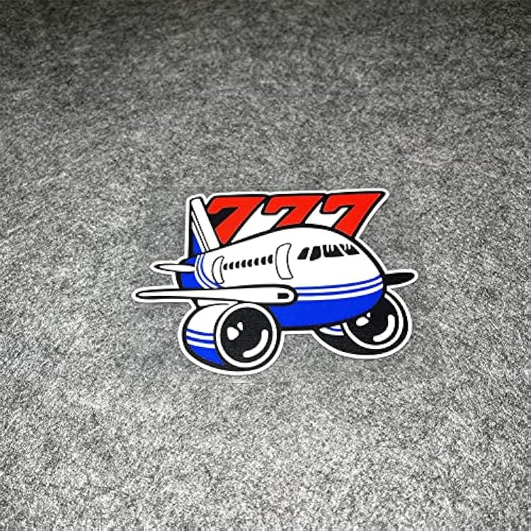 Horayten Car Stickers for First Class Airplane Airbus 777 Auto Decals Laptop Keyboard Guitar DIY Graphics 12x9.3cm