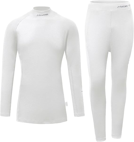 J-RACING Racing Underwear Set SFI 3.3 Certified 100% Aramid - Fire-Resistant Shirt & Pants for Auto/Kart Racing