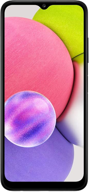 SAMSUNG Galaxy A03s Cell Phone, Factory Unlocked Android Smartphone, 32GB, 3 Camera Lenses, Infinity Display Screen, Long Battery Life, Expandable Storage, US Version, Black