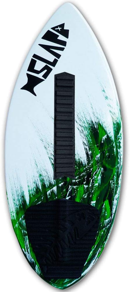 USA Made 41" Slapfish Skimboard - Fiberglass & Carbon - Riders up to 140 lbs - with Traction Deck Grip - Beginners & Kids - 4 Colors