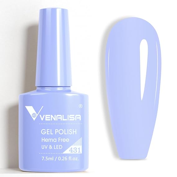 VENALISA Blue Gel Nail Polish 1 Pcs Light Blue Color Gel Polish Soak Off UV Gel DIY at Home Manicure Salon Nail Art For Girls Women