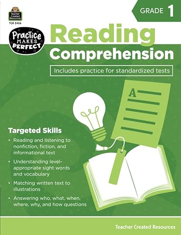 Teacher Created Resources Practice Makes Perfect: Reading Comprehension Grade 1, 2nd Edition (TCR2456) (Practice Makes Perfect (Teacher Created Materials))