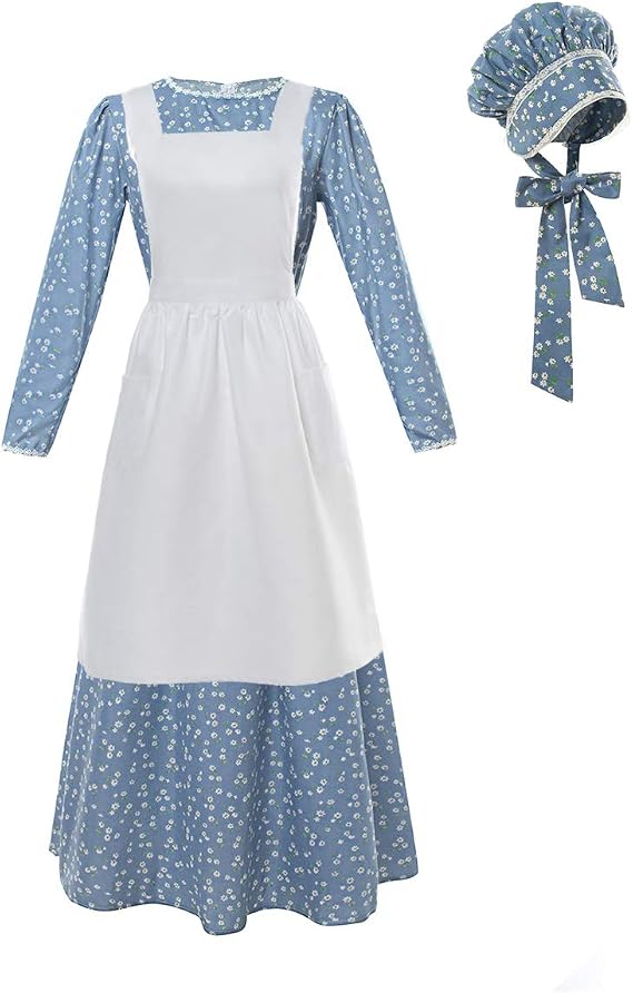 CR ROLECOS Pioneer Prairie Dress Women Colonial 3 Piece Set