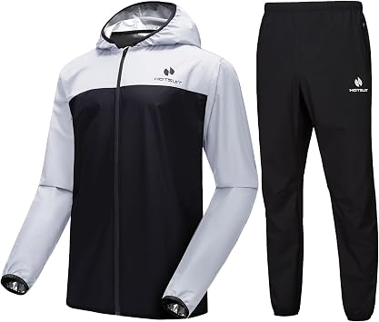 HOTSUIT Sauna Suit for Men Weight Loss Sweat Suits Gym Workout Exercise Sauna Jacket Pant Full Body