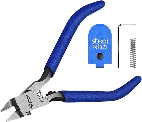 stedi Model Nipper, Ultra-Thin Double-Blades Nippers with Protective Case | Model Hobby Making Tools for Gundam Repairing Plastic Model and Fixing