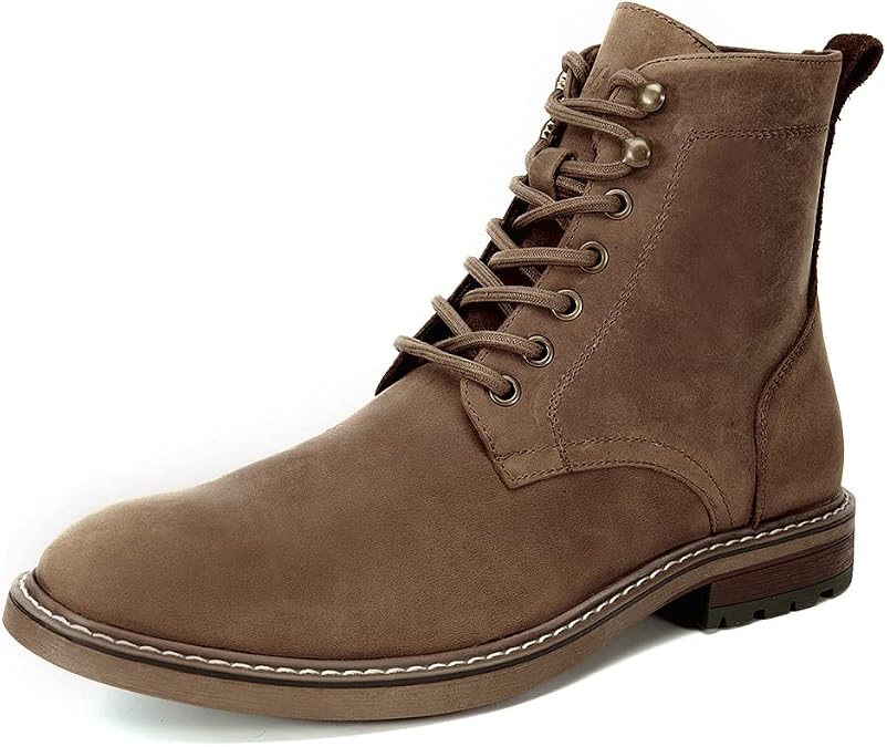 Arkbird Men's Motocycle Combat Boots, Comfortable Stylish Lace Up Fashion Casual Boot For Men