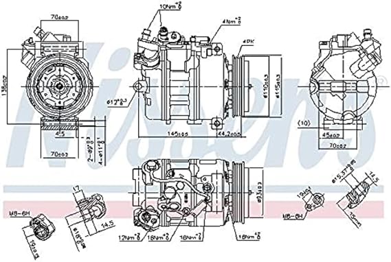 Nissens Air Conditioning Compressor - 89417
