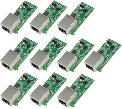 JMT Tiny Serial Ethernet Converter USR-TCP232-T2 Module Serial UART TTL to Ethernet TCPIP Module Support DHCP and DNS Upgraded 10pcs