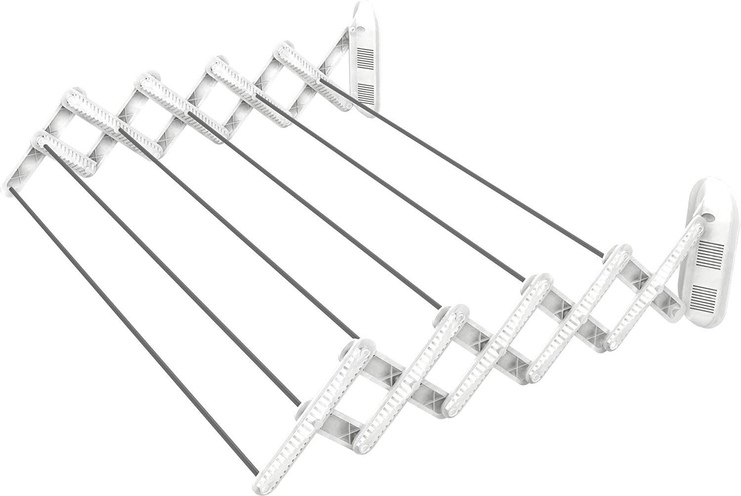Gimi Skatto 70 Wall-mounted clothes dryer in aluminium and resin, 4 m drying length