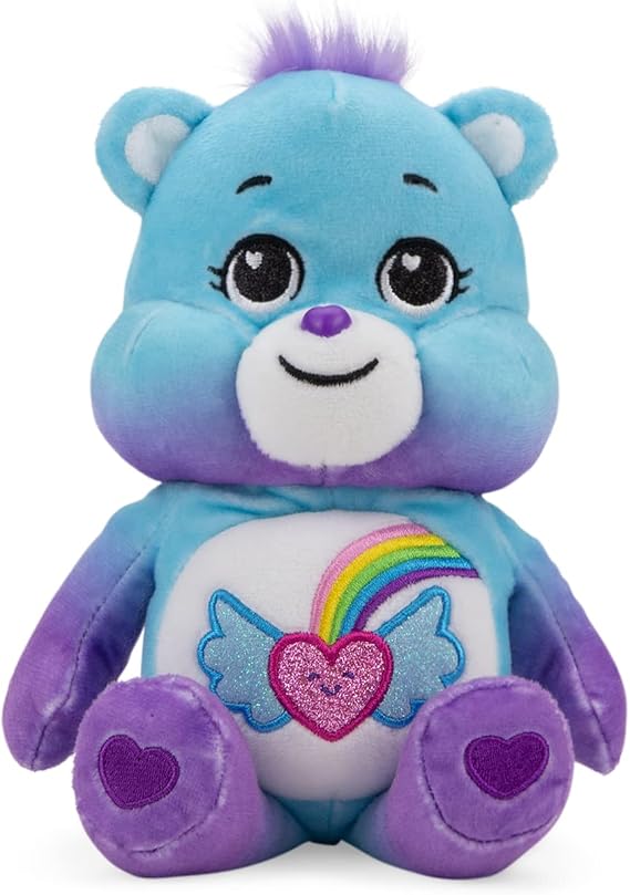 Care Bears Basic Bean Plush (Glitter) - Dream Bright Bear Small