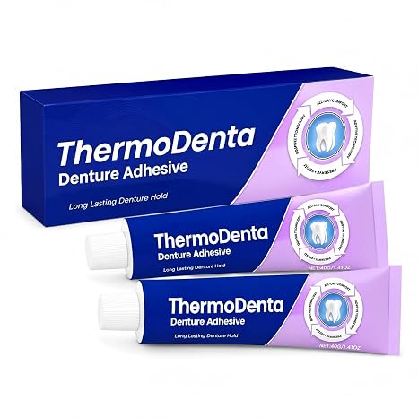 Comfort Seal Pro Denture Adhesive, Thermoplastic Denture Adhesive, Strong Adhesion, Long Lasting (2PC)