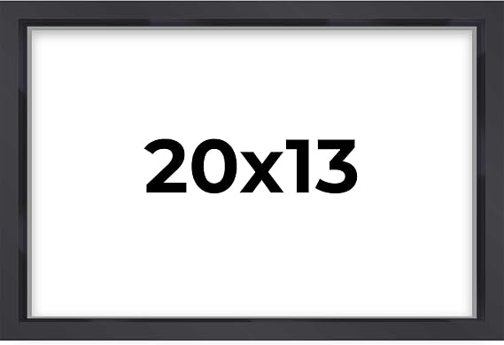 13x20 Shadow Box Frame Contemporary Black | 3/4" Depth of Usable Space| Interior Size 13x20 or 20x13 Inches| UV Resistant Acrylic, Acid-Free Backing, Wall Hangers | Made in USA