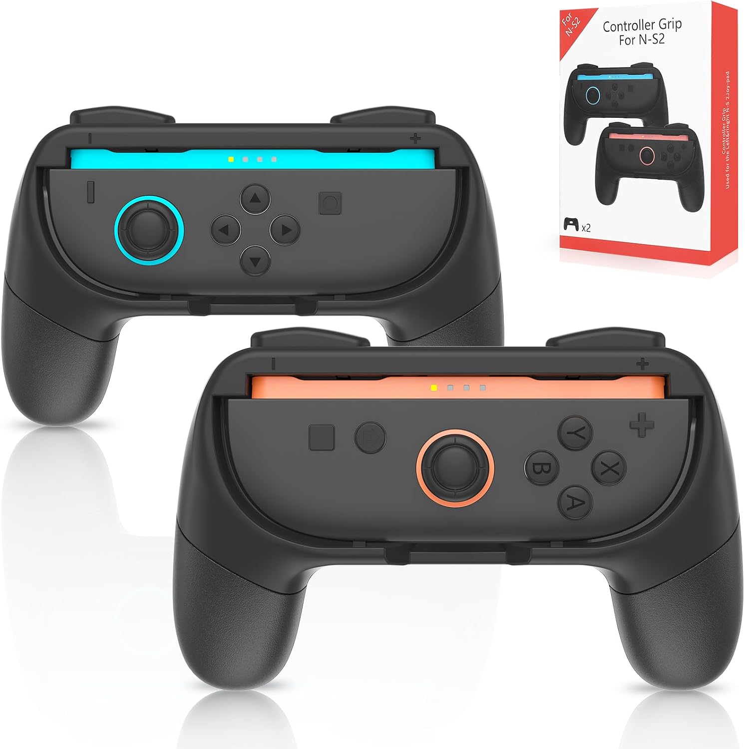 Hand Grips for Nintendo Switch 2 Joy-Con [2 Pack], Ergonomic Wear-Resistant Anti-Slip Game Handle Kit Accessories for NS 2 Joy-Cons Controller Handle Case Set for Switch 2 Joy Cons Accessories
