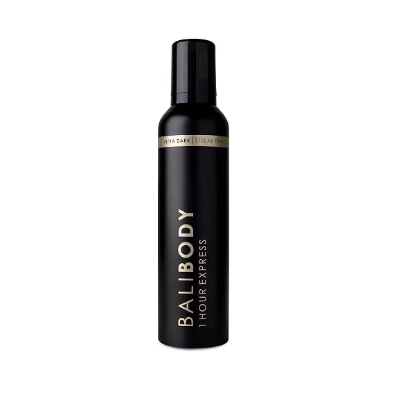 Bali Body 1 Hour Express Self Tan - Ultra Dark, Quick Drying Tanning Foam, Streak-Free Customizable Tanner | Suitable for All Skin Types, Vegan, Cruelty Free and Australian Made (225 ml/7.61 fl oz)