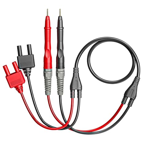 Goupchn Replacement Kelvin Probe 4-Wire Test Leads with 4mm Banana Plugs