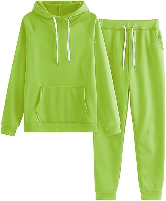 PIFAME Womens 2 Piece Sweatsuit Trendy Loose Two Piece Tracksuit Long Sleeve and Pants Lounge Set Athletic Tracksuit