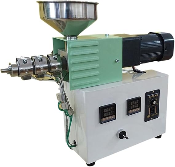 S/J15 Single Screw Extruder Desktop Plastic Injection Molding Machine Polymer Plastic PP ABS P/L/A PE PC Extrusion Small Extruder(110V with Mold)