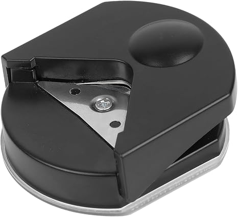 Black Corner Rounder Punch Corner Cutter Tool | Mini Portable Round Corner Trimmer Cutter for Card Photo Card Making DIY Projects Postcard Laminate Scrapbook Supplies Paper and Paper Crafts(4mm)