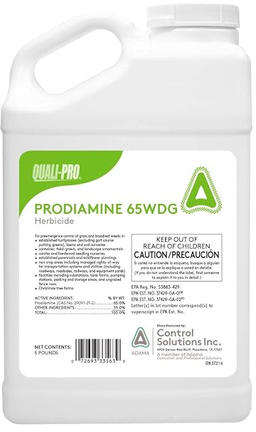 Prodiamine 65 Wdg 5lbs Pre-emergent Grass Broadleaf Weeds ( Generic Barricade )