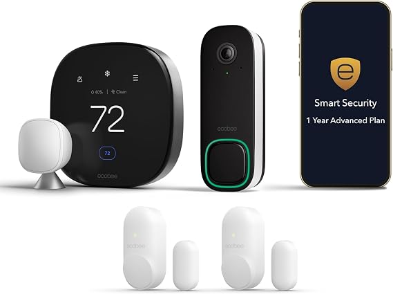 ecobee Total Security Bundle 1-Year Smart Security Advanced Subscription