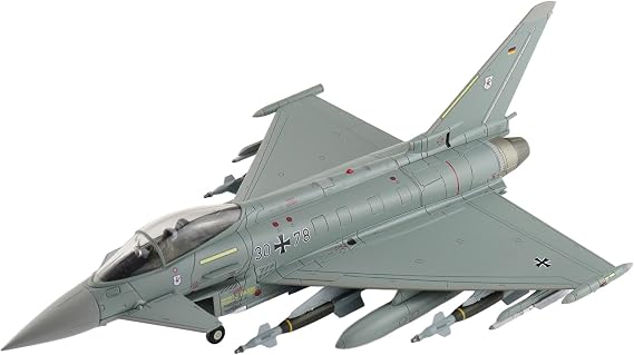 Hobby Master | 1:72 Scale Diecast Military Aircraft Replica | Eurofighter Typhoon 30+78, Luftwaffe, 2021 (with 4 x GBU-48) | Model HA6627