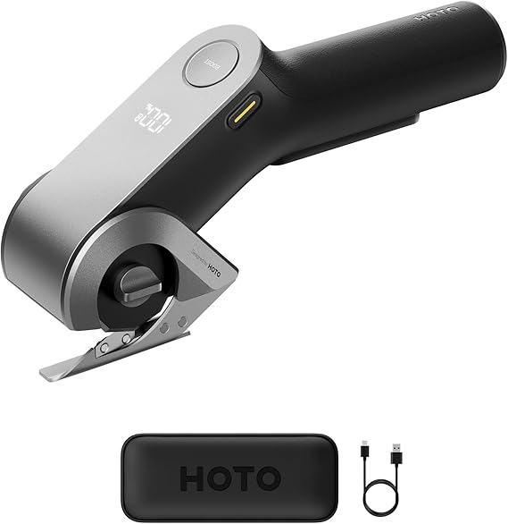 HOTO EdgeFlow Cardboard Cutter Box Cutter, Cordless Electric Scissors
