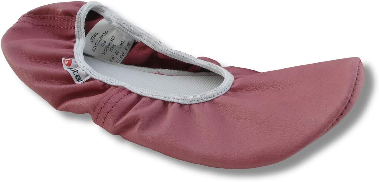 Botas Dancing & Ballet Flats, Gymnastics Exercise Shoes from Natural Leather for Women and Girls