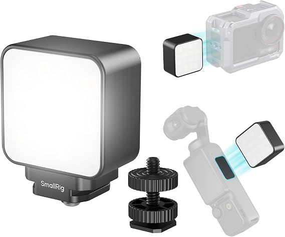 SmallRig Magnetic Mini LED Video Light for Action Cameras, 3000K-6000K