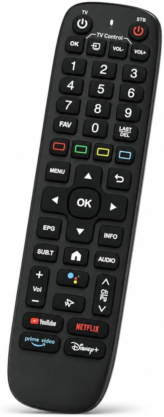 VSeeBox V6 Plus V6 Pro Dedicated Voice Remote Control with Backlit Buttons Bluetooth Smart Remote Control with Voice Control Support