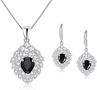 Wedding Jewelry Set for Women, Bridal Teardrop Rhinestones Necklace Bracelet Earrings Set, Bride Bridesmaid Prom Costume Jewelry