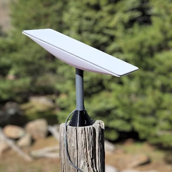 Pole Adapter/Mount for Starlink v2 Square Dish, Starlink Mounting Kit, Starlink Pole Mount, with Starlink Mount Adapter Compatible with V2 Rectangular Dish