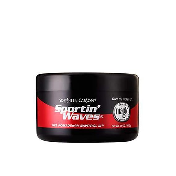 CARSON PRODUCTS CO. Standard Dist Soft Sheen Sportin Waves Gel Pomade, 3.5 oz