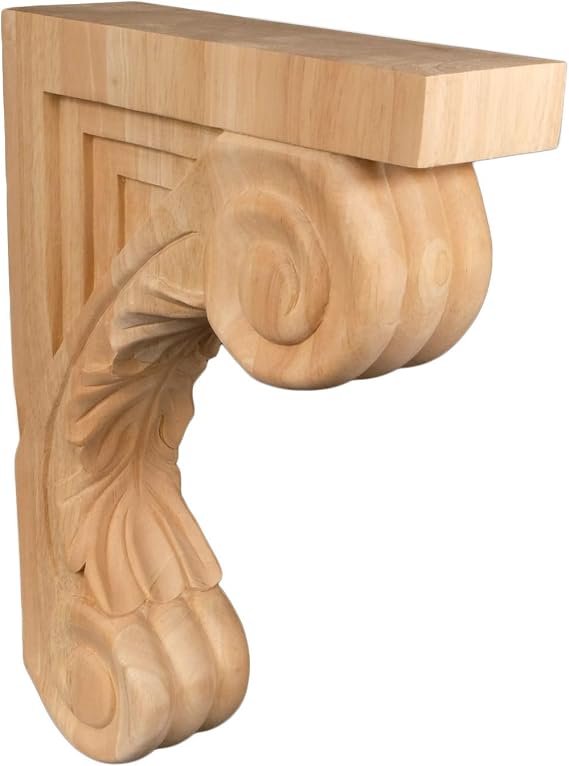BingLTD - 13" Corbel Rustic Solid Hardwood Bracket - 1 Piece (C5-RW-UNF-FBA)