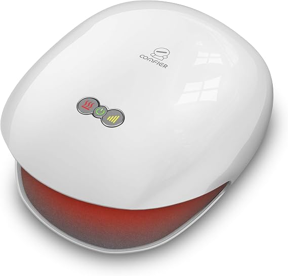 COMFIER FSA Wireless Hand Massager with Heat,3 Levels Compression & Heating,Rechargeable Hand Massager Machine for Carpal Tunnel,Father Day Gift for Men,Women,HSA