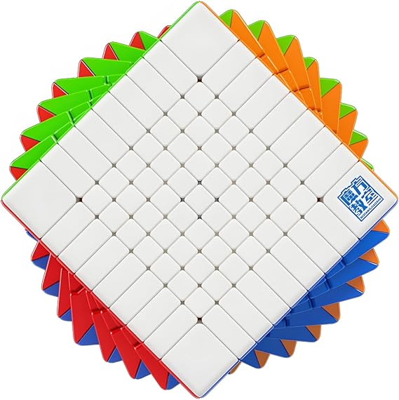 Bukefuno MoYu Meilong 9x9 V3 Speed Puzzle Cube Magic Cubes Moyu Stickerless MFJS Meilong 9 V3 9x9x9 Cubing Classroom MF9 Speed Toys Cube(Standard Edition)