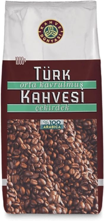 Coffee World Medium Roasted Turkish Coffee Beans, 1kg