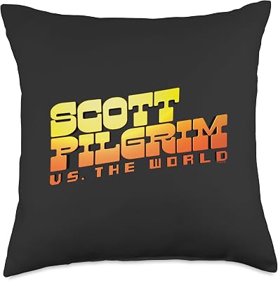 Scott Pilgrim Vs. The World Logo Throw Pillow
