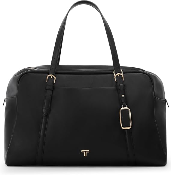 TUMI - Voyageur Oaklynn Weekender - Women's Leather Travel and Everyday Carryall - Black with Light Gold Hardware