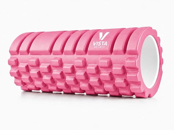 Foam Roller for Deep Tissue Muscle Massage Trigger Point Muscles Enhance Recovery for Physical Therapy and Rehab (Pink)