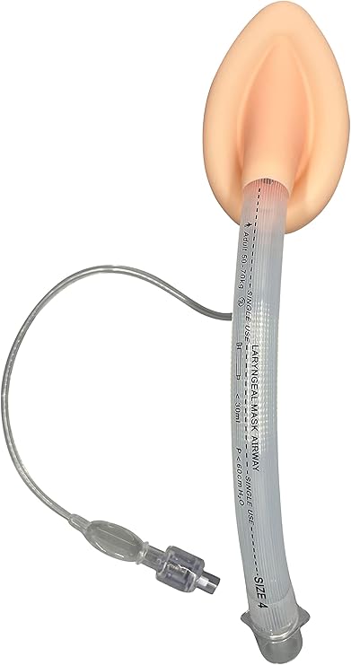 Endure Disposable Laryngeal Mask Airway, LMA, Pack of 5 (Size 4, Transparent)