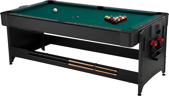Fat Cat Original 2-in-1 7 Ft Pockey Multi Game Table, Pool and Air Hockey