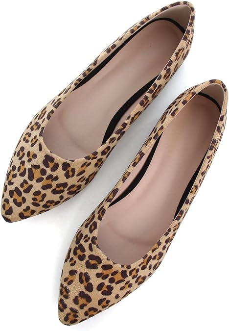 SAILING LU Women's Pointed Toe Ballet Flats Suede